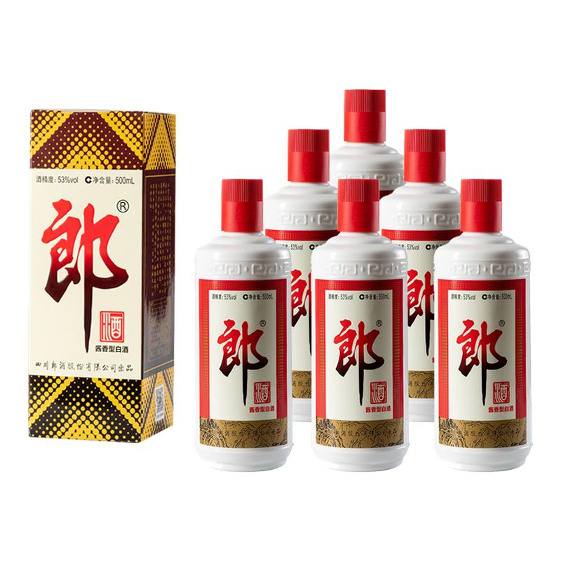 郎牌郎酒53度高度酱香型普郎500ml*6白酒【非整箱】过节送礼自饮