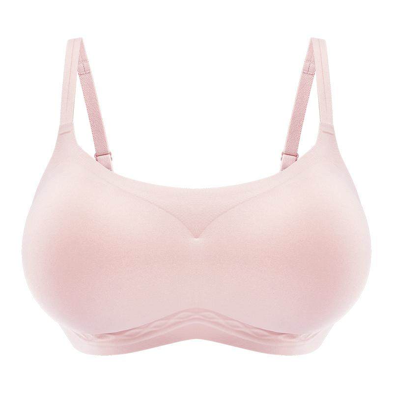 幸棉无痕外扩内衣小胸显大蜜桃漫画胸小胸聚拢方领无尺码美背文胸