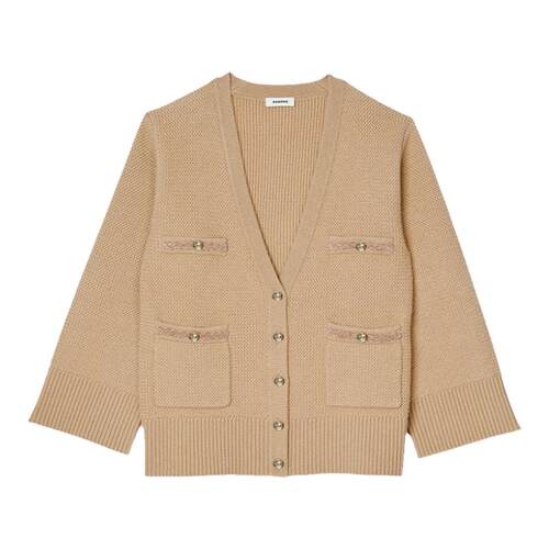 SANDRO法式绵羊毛针织上衣