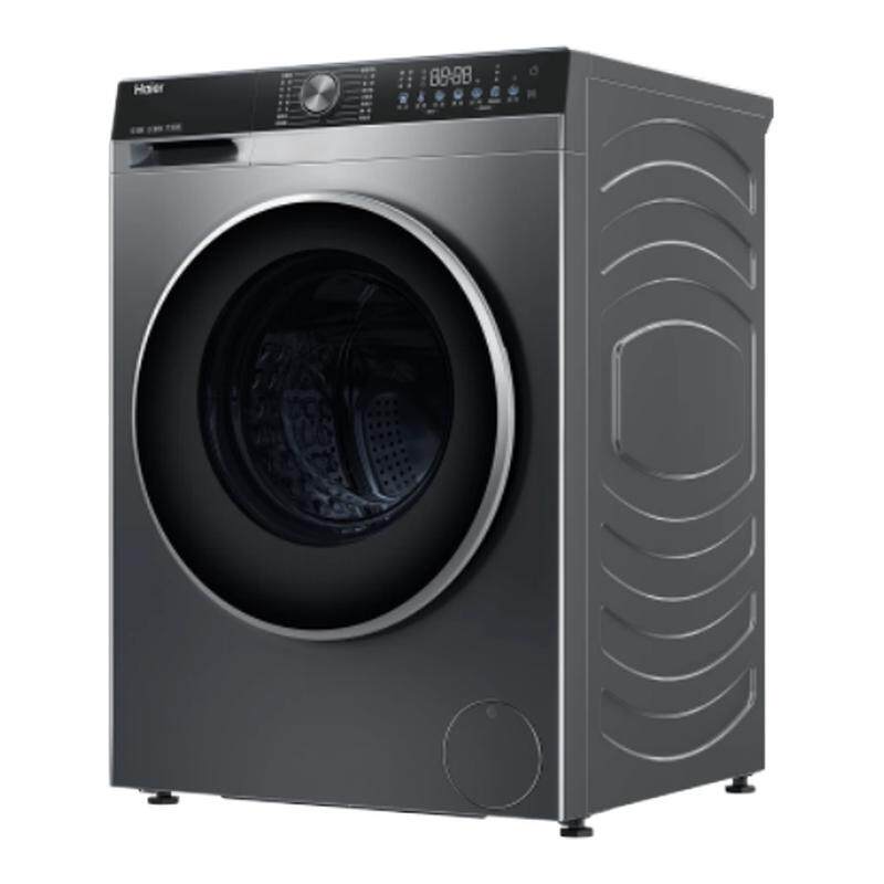 以旧换新补贴海尔洗衣机家用全自动10kg滚筒小红花超薄洗脱一体