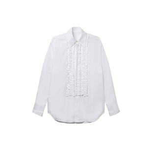 [新年礼物]Stella McCartney白色褶边衬衫