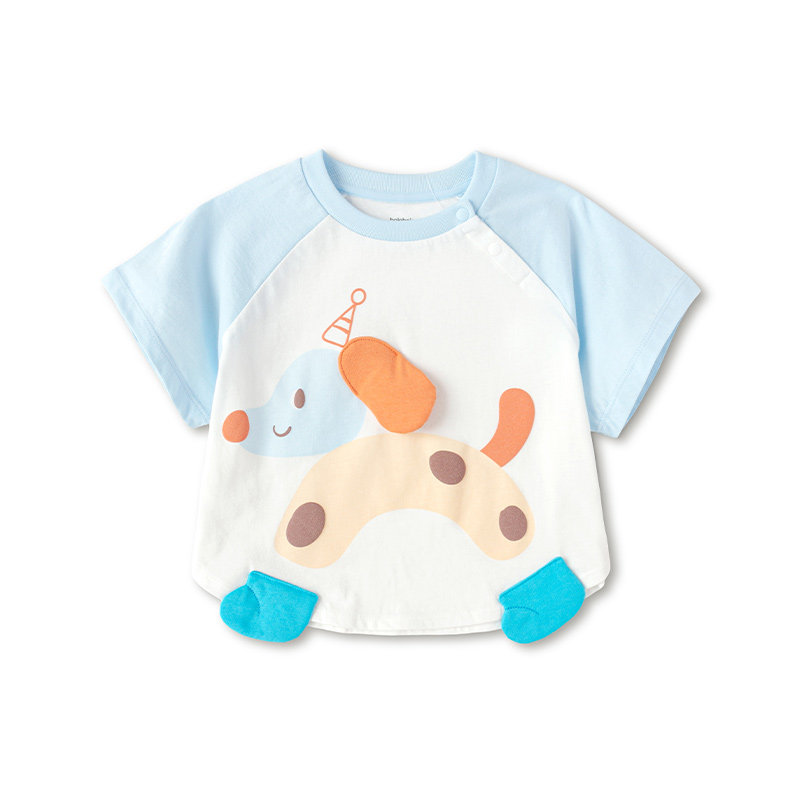巴拉巴拉婴儿短袖t恤男童女童上衣夏装2026新款童装宝宝打底衫潮t