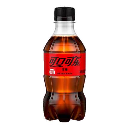 可口可乐零度300ml*6瓶碳酸饮料便携汽水小瓶特价正品-CL