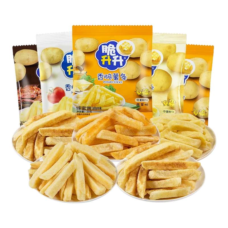 脆升升薯条蜂蜜黄油味小包装原切香脆薯条薯片网红解馋零食小吃
