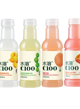 农夫山泉水溶c100饮料445ml*15瓶整箱装柠檬味西柚味维生素VC饮品