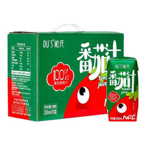 杜氏番茄汁50%果肉含量