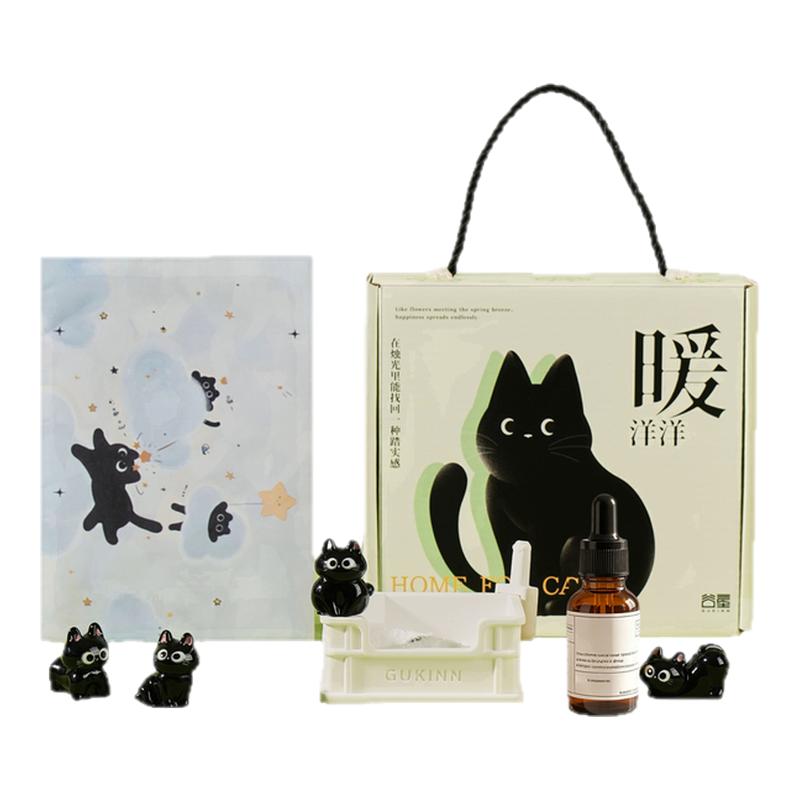 康卡蒂创意猫咪趣味治愈香薰摆件图片