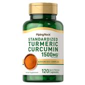 B美国原装 高含量姜黄粉胶囊 姜黄素turmeric1500mg黑胡椒精华胶囊