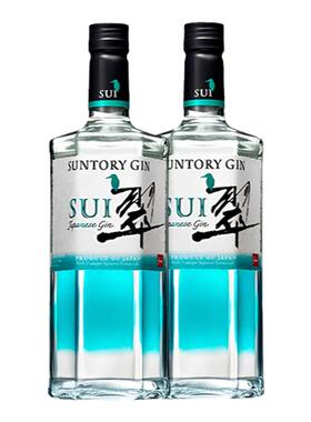 三得利翠金酒SUNTORY Sui杜松子酒基酒40度700ml无盒2瓶装