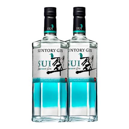 三得利翠金酒SUNTORY Sui杜松子酒基酒40度700ml无盒2瓶装
