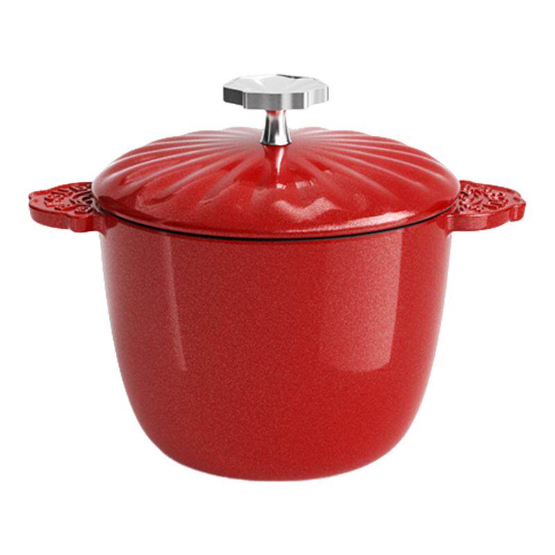 Breguet宝玑珐琅锅铸铁锅一人食焖烧锅炖盅无涂层多功能饭釜煮锅