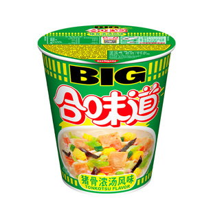 日清合味道big杯整箱方便面杯装 猪骨海鲜赤豚骨牛肉XO酱泡面速食