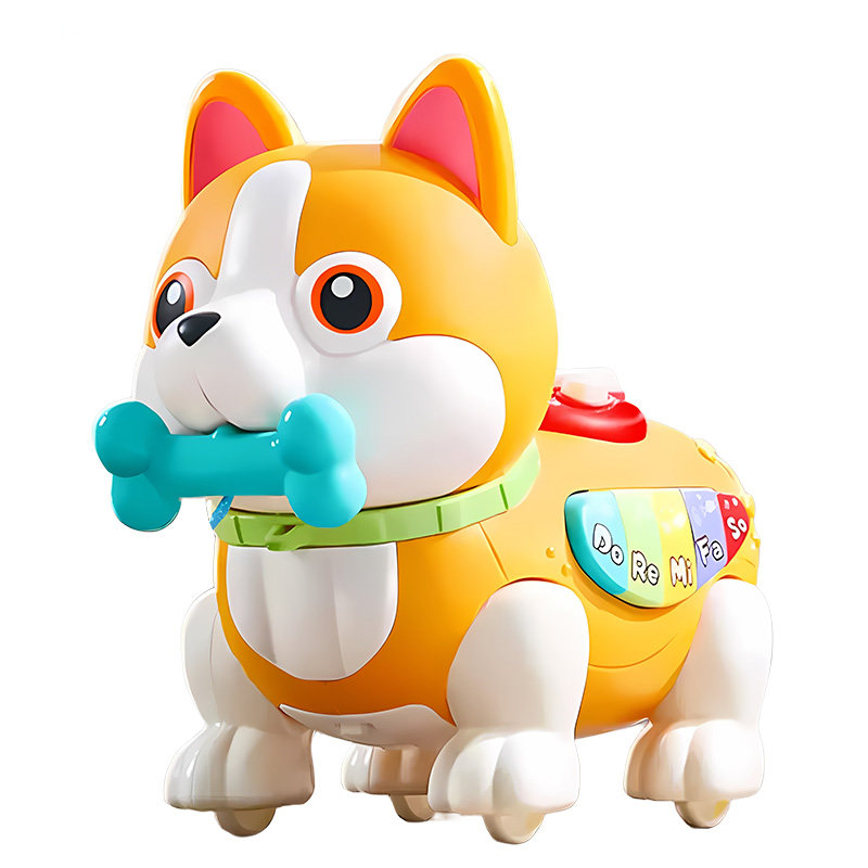 儿童学步拉绳柯基犬婴幼儿电动宠物狗益智早教玩具小宝宝生日礼物,玩具/童车/益智/积木/模型,电动/遥控动物/人物,淘宝优惠券,粉丝福利购,淘宝优惠卷