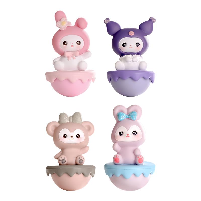 不倒翁桌面摆件车载摆件桌面装饰