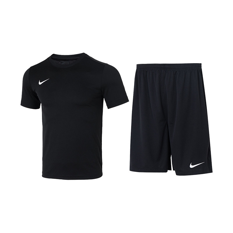 NIKE耐克运动套装男装跑步篮球短袖短裤透气T恤裤子五分裤两件套