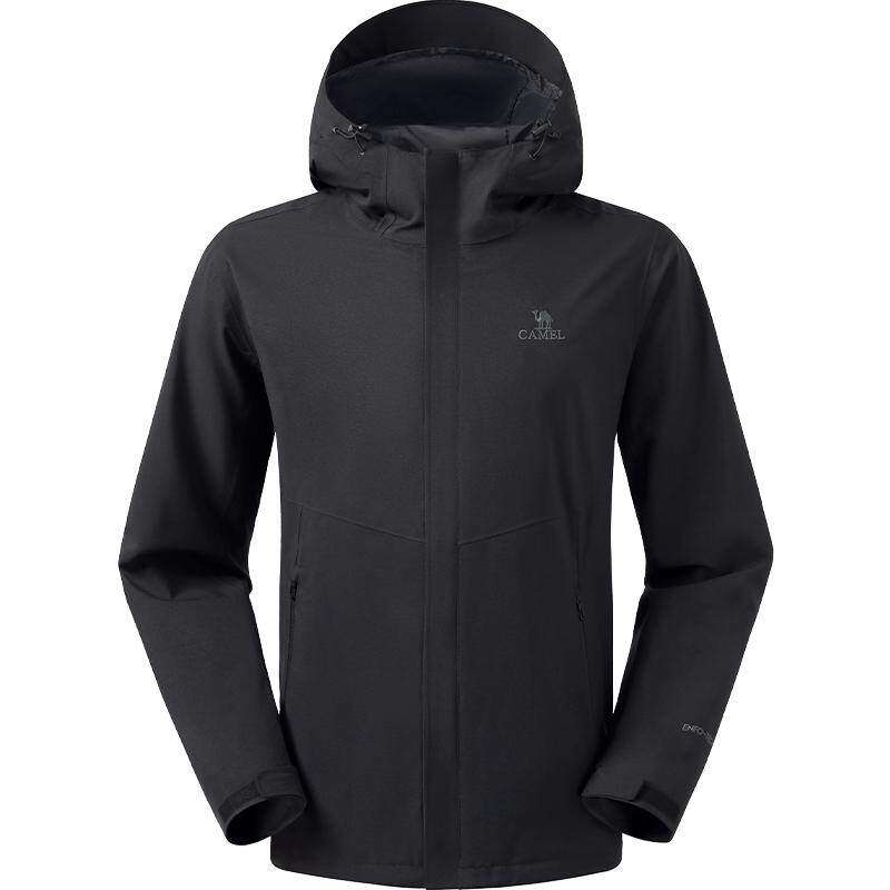 【宙斯】骆驼户外单层冲锋衣男女2026春夏新款防风防水登山服外套