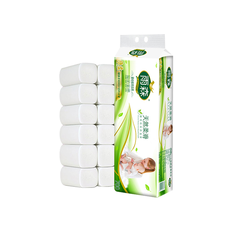 雨森天然柔滑卫生纸家用实惠装