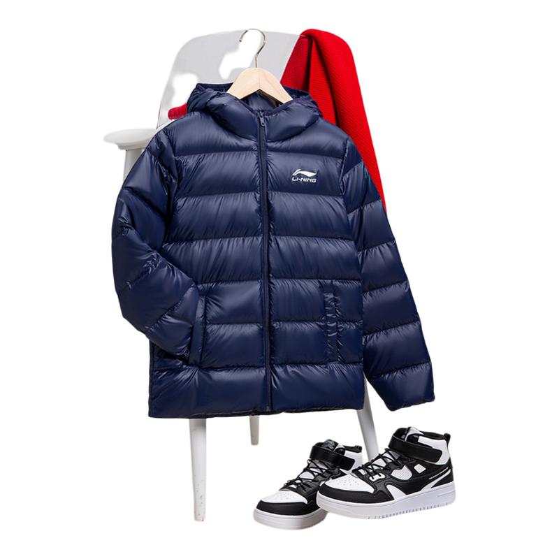 李宁正品男童保暖羽绒服