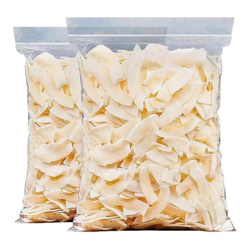 新鲜椰子脆片500g净重袋装椰子片海南特产椰肉宝宝办公室零食小吃