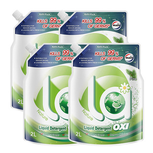 威露士洗衣液实惠补充袋装 有氧洗去渍除菌除螨松木香味持久留香