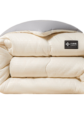 洁丽雅抗菌冬季被子被芯2025新款泡泡纱保暖被褥宿舍单双人空调被