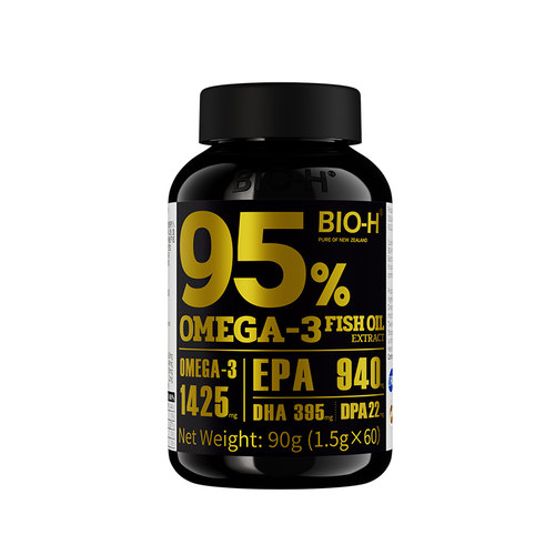 BIOH进口高纯95%鱼油2瓶装吃4月