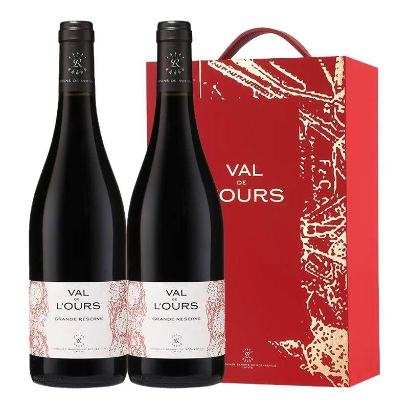 拉菲红酒法国原瓶进口雾禾山谷珍藏红干红葡萄酒礼节拜访商务宴请