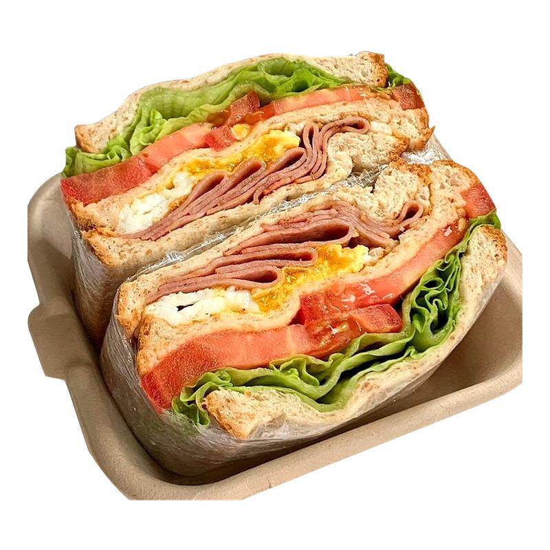 三明治早餐面包鸡肉培根火腿芝士夹心吐司懒人早餐速食品充饥零食
