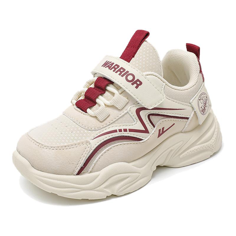 回力童鞋女童鞋子秋季爆款2025新款皮面防水女孩二棉鞋儿童运动鞋