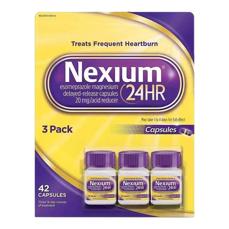 美国进口耐信nexium原研药胃药十二指肠溃疡奥美拉唑肠溶胶囊R