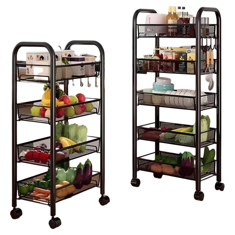 小推车置物架厨房卧室多层收纳架