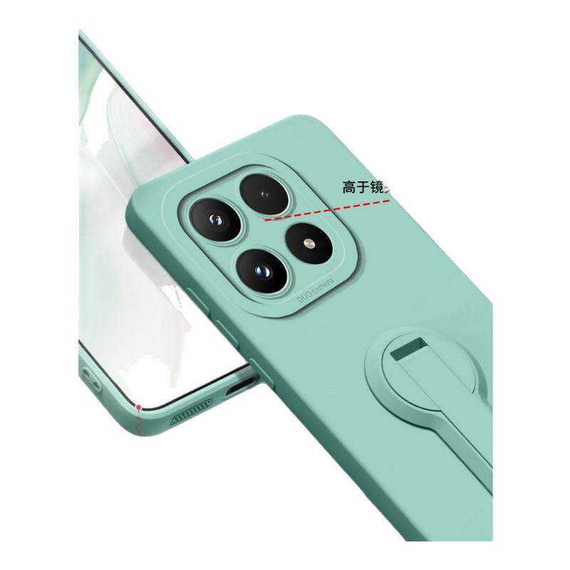 适用小米17支架手机壳18promax新款15ultra保护套14高级感13全包防摔12x液态硅胶2s带手绳男11青春女软外10后