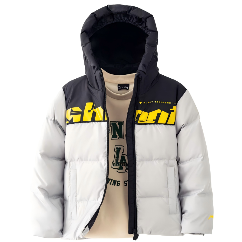 李宁儿童男大童短款羽绒服