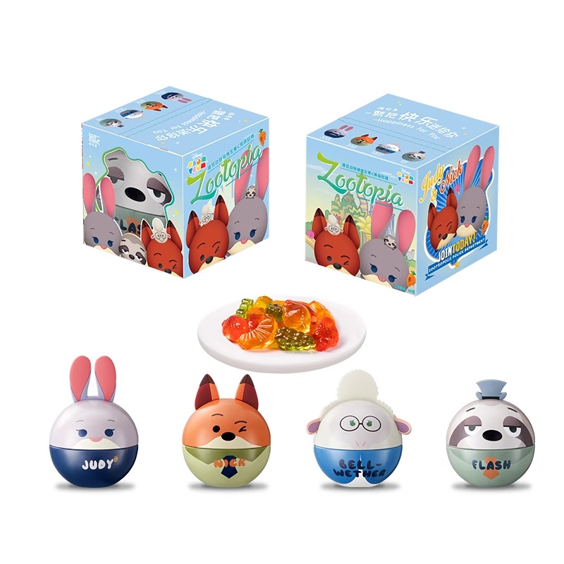 迪士尼月饼疯狂动物城圣诞节盲盒