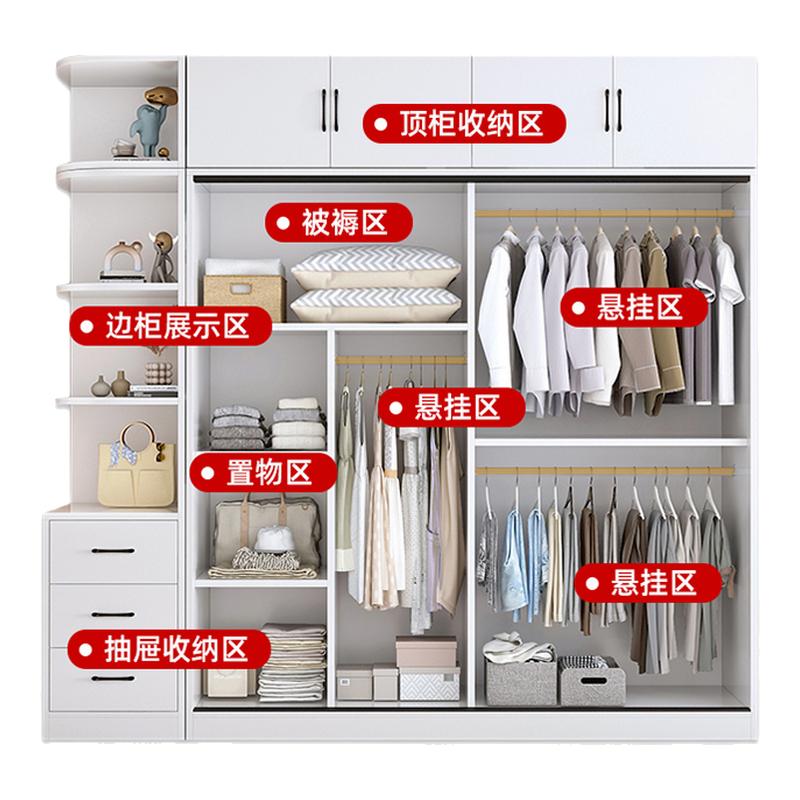 家用卧室衣柜纯实木生态板