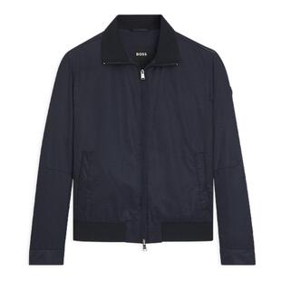 饰提花图案夹克 双B交织字母装 BOSS博斯 男士