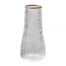 锥桶玻璃花瓶摆件客厅插花透明水养富贵竹专用ins风轻奢高级感