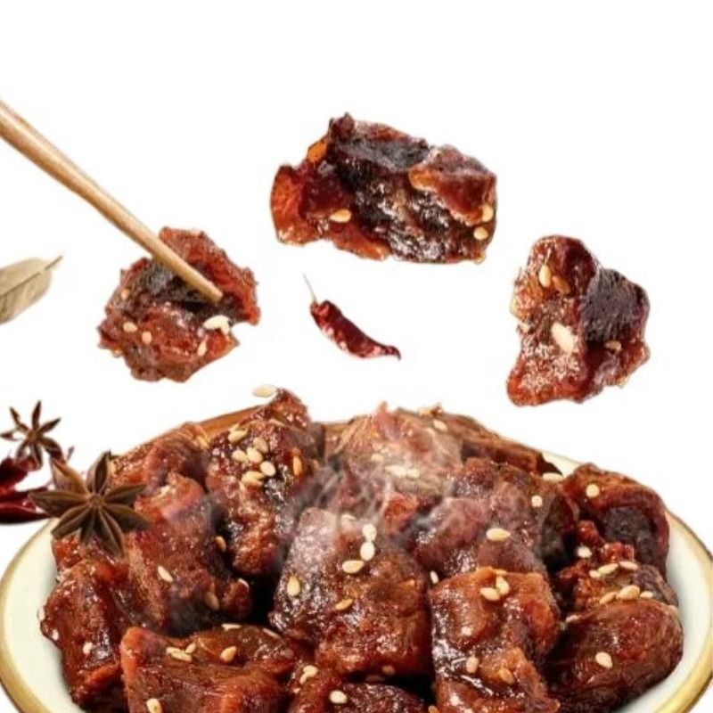 内蒙古特产牛肉筋牛肉干筋头巴脑即食风干边角料下酒菜好吃办公室