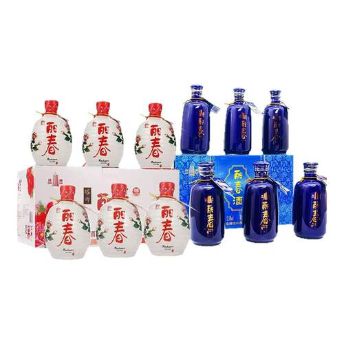 塔牌10年蓝瓶丽春375ml*6礼盒装
