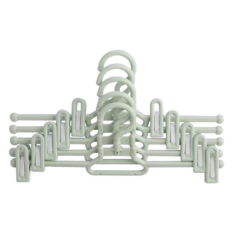 茶花裤架裤夹家用无痕衣架晾晒