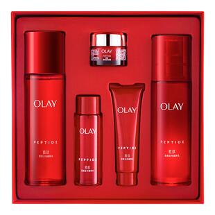 OLAY玉兰油大红瓶水乳套装塑颜金纯礼盒保湿抗皱紧致官方正品