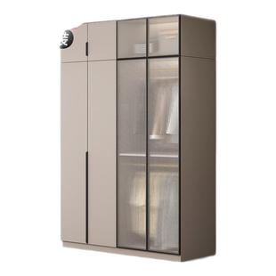 衣柜家用卧室实木生态板储物柜出租房用小户型收纳柜对开门大衣橱