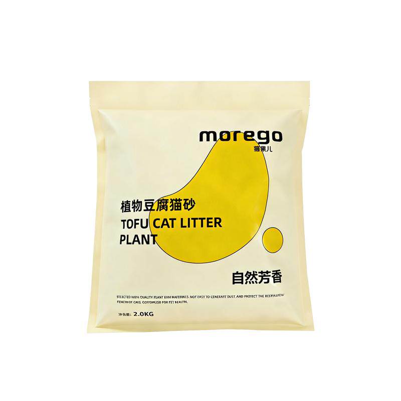 Morego猫果儿纯豆腐植物猫砂除臭猫砂吸水易结团原味低尘豆腐猫砂