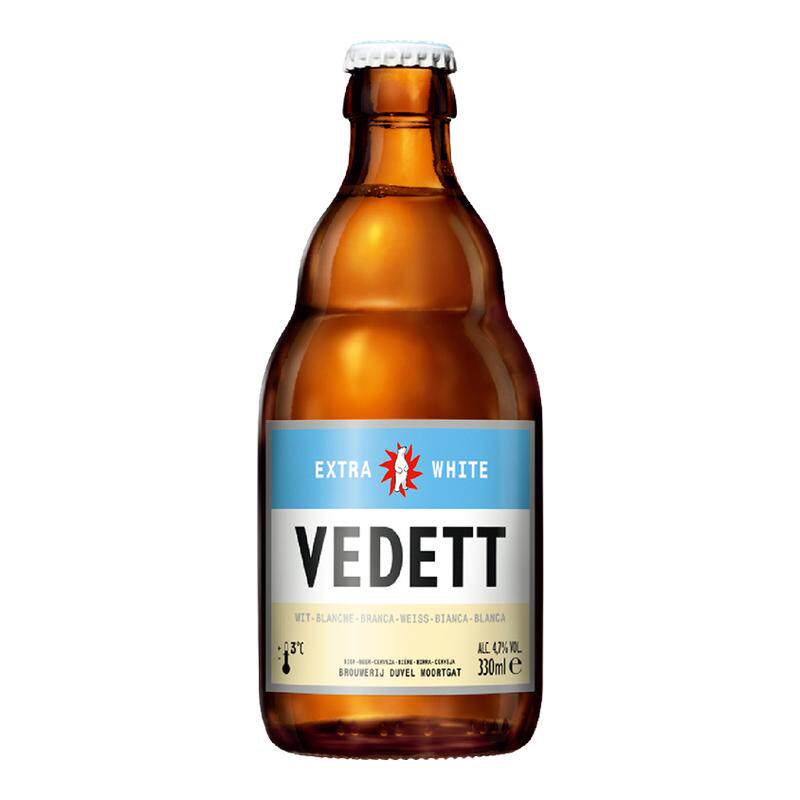 白熊啤酒精酿果啤 比利时风味小麦白啤原浆啤酒整箱330ml*24瓶