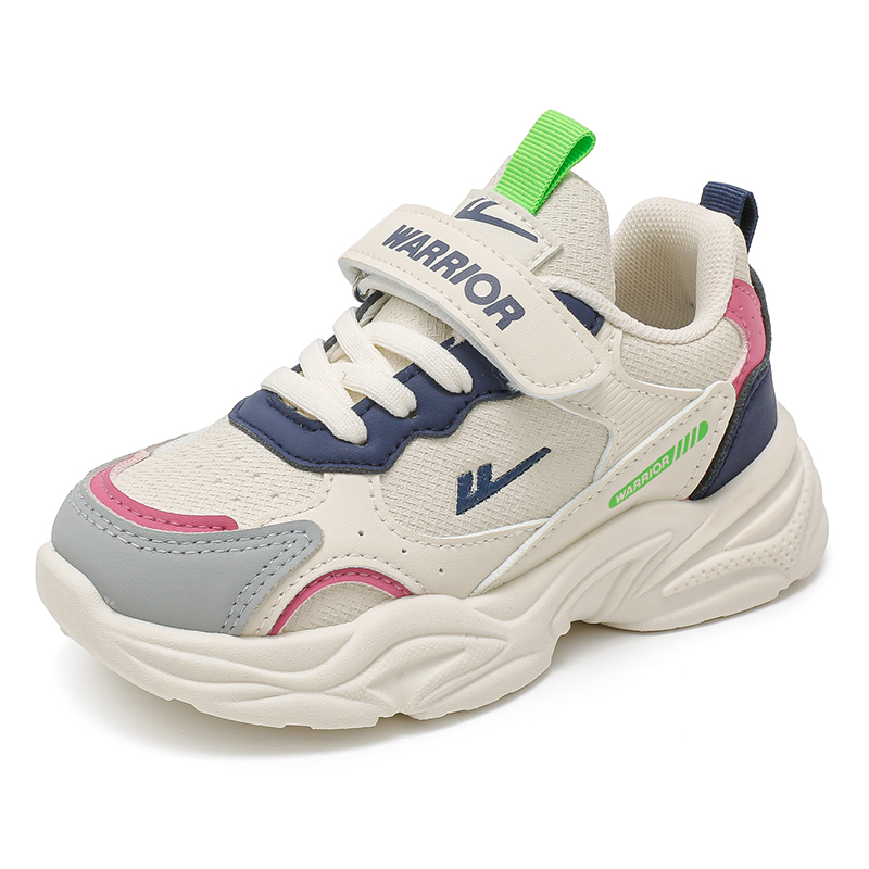 回力童鞋儿童运动鞋秋季2025新款加绒女孩老爹鞋皮面防水女童棉鞋