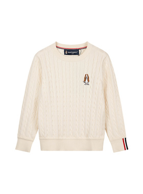 暇步士童装儿童线衣25秋冬新品中大童男童针织衫保暖女童休闲毛衣