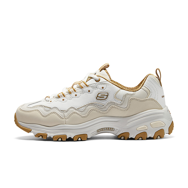 斯凯奇女款时尚撞色复古潮流贝壳熊潮流老爹鞋百搭休闲女鞋运动鞋