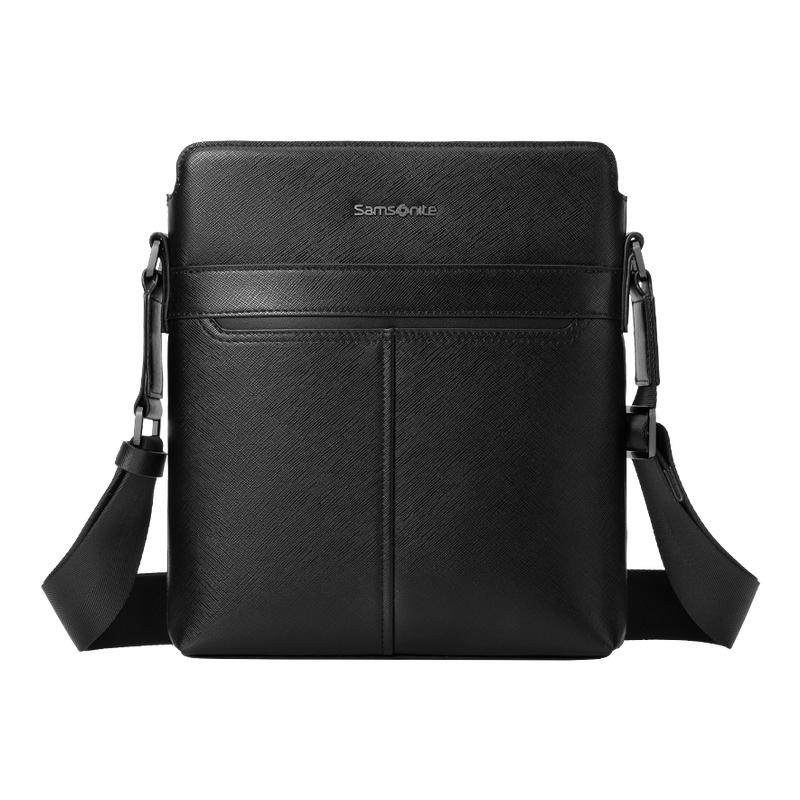 圣诞礼物Samsonite新秀丽男士斜挎包时尚商务单肩包轻便通勤包45Q