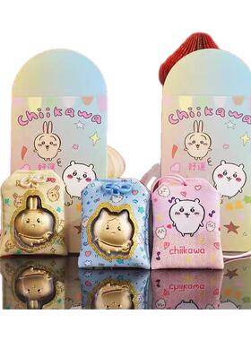 水贝足金999黄金送礼礼盒chiikawa周边吉伊小八乌萨奇福袋挂件