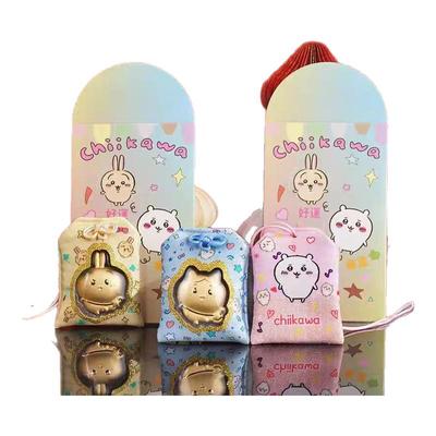 水贝足金999黄金送礼chiikawa周边吉伊小八乌萨奇福袋红包挂件